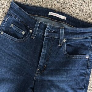 High Rise Blue Jeans